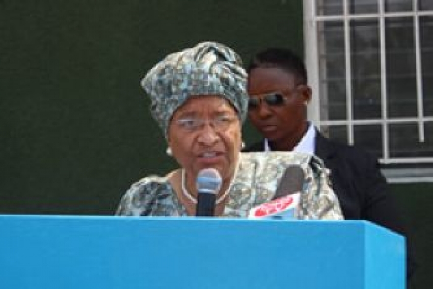 President Sirleaf Graces LMTI Flag Hoisting Ceremony: Urges Cadets to be Shining Examples